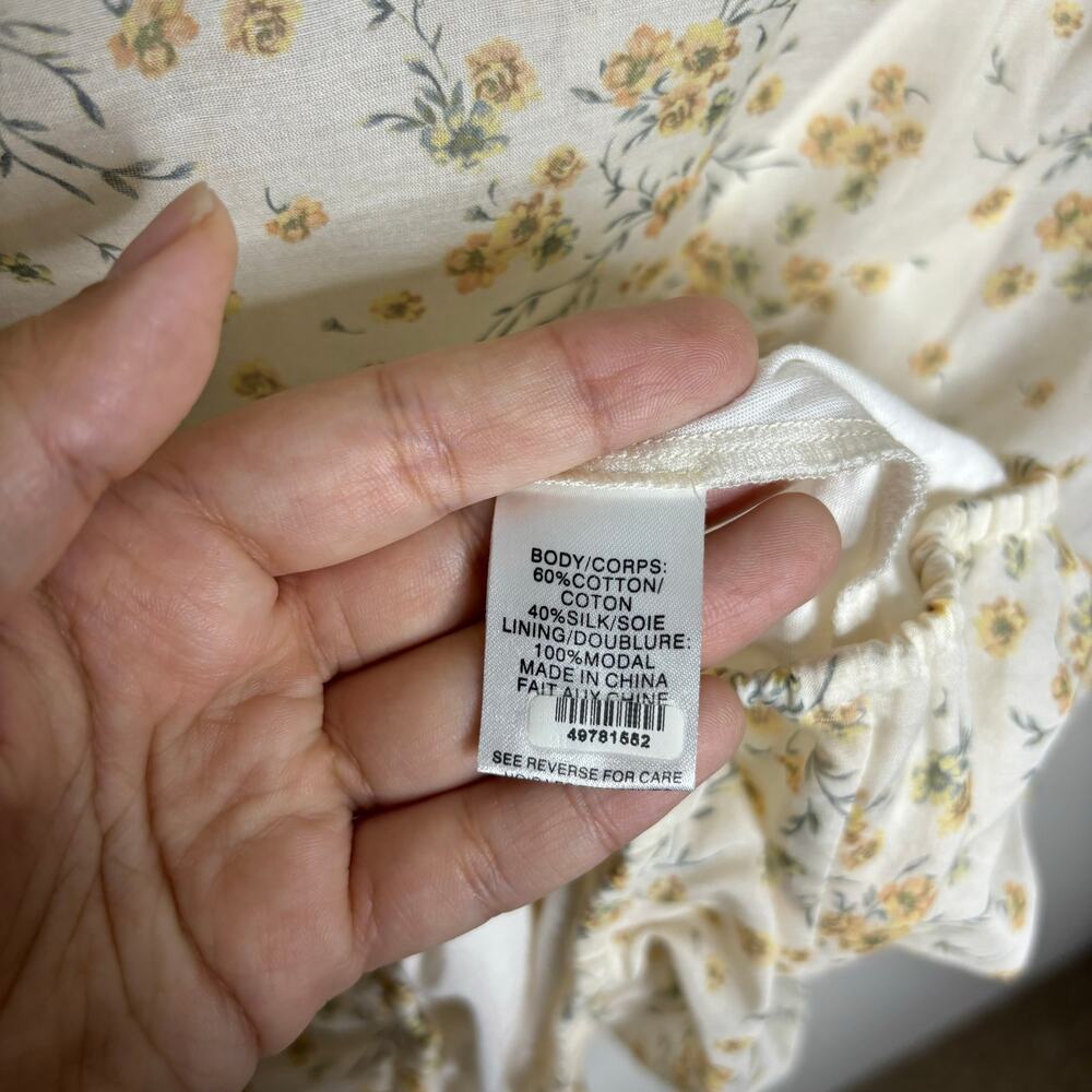 Cami NYC Cream Floral Rheia Blouse Sz S - Picture 6 of 12